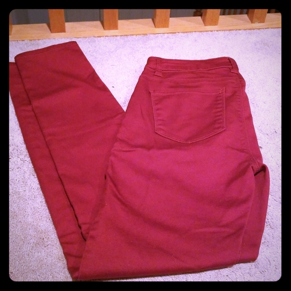 Rust color ankle pants